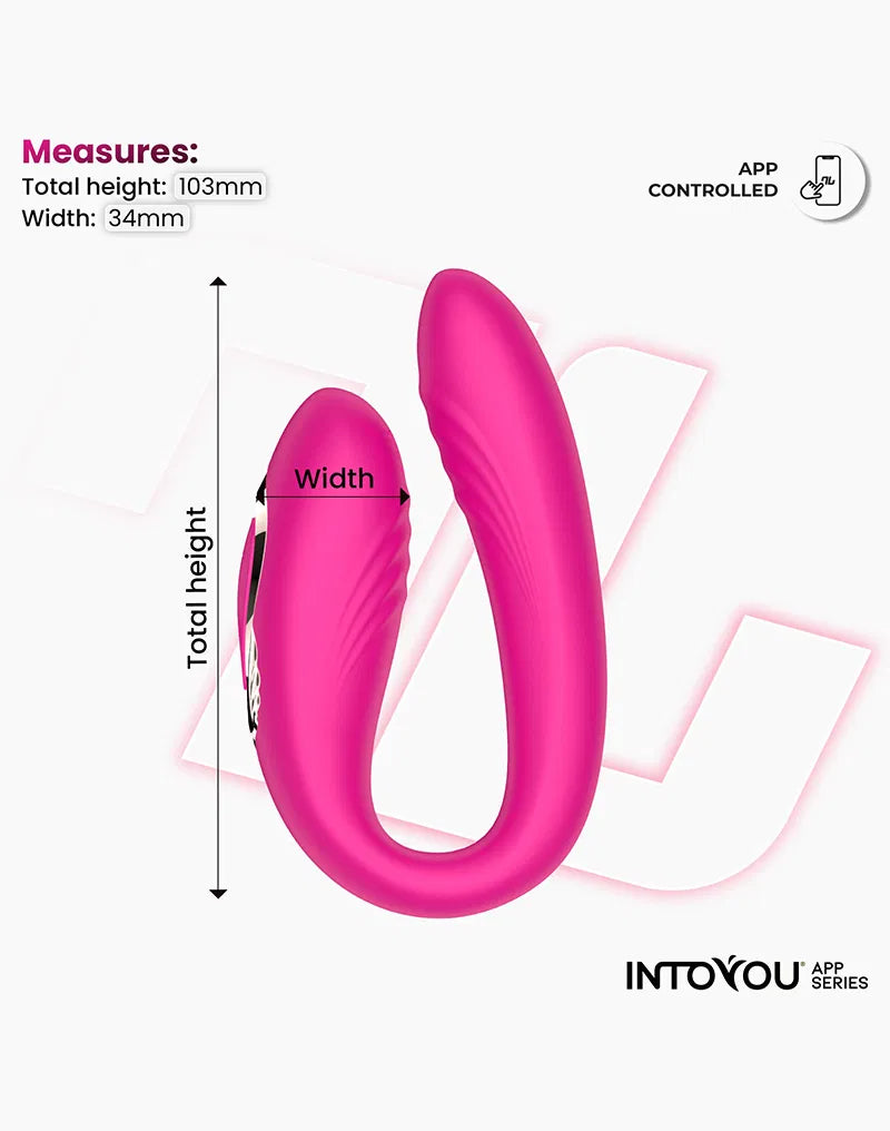 Vibromasseur pour Couples à Vibration et Oscillation Couty avec app- IntoYou