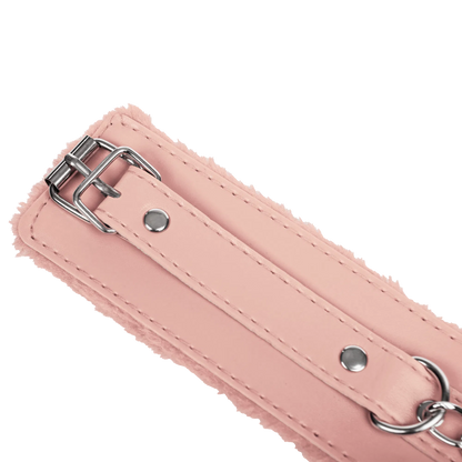 Menottes en Fourrure Roses - TieMeUp