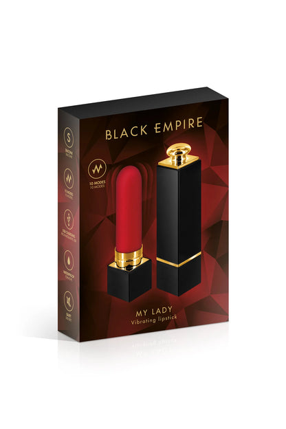 Mini Vibromasseur Rouge à Lèvres Mylady - Black Empire