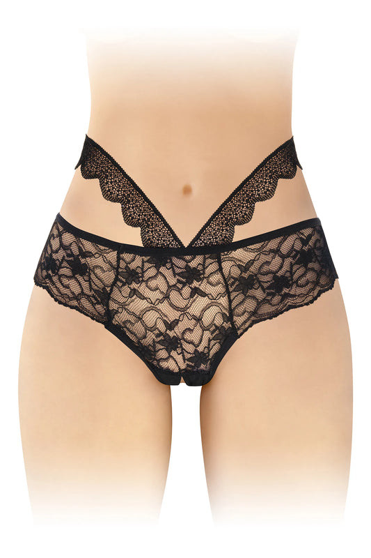 Culotte Ouverte Marie Noir - Fashion Secret