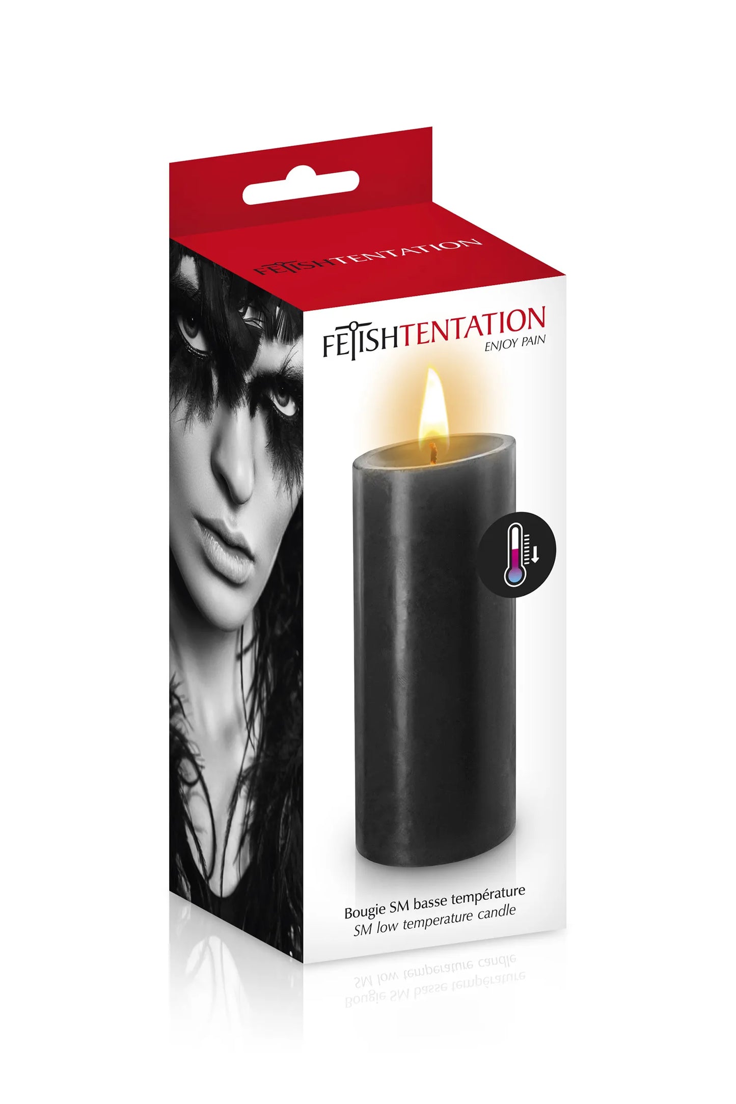 Bougie Basse Température Noire - Fetish Tentation