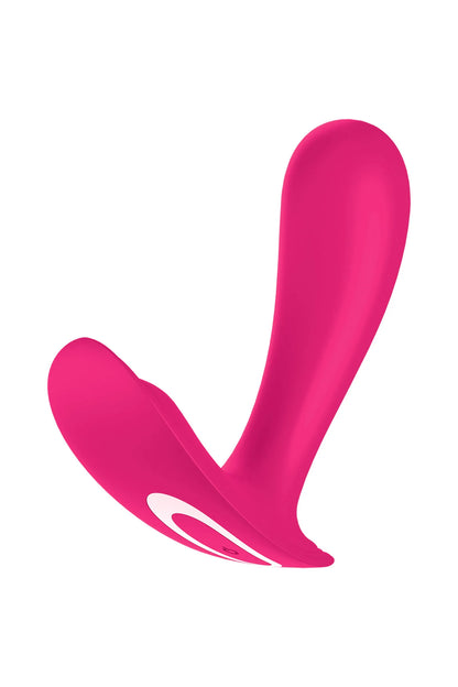 Vibromasseur Portable 2 en 1 Top Secret avec app - Satisfyer