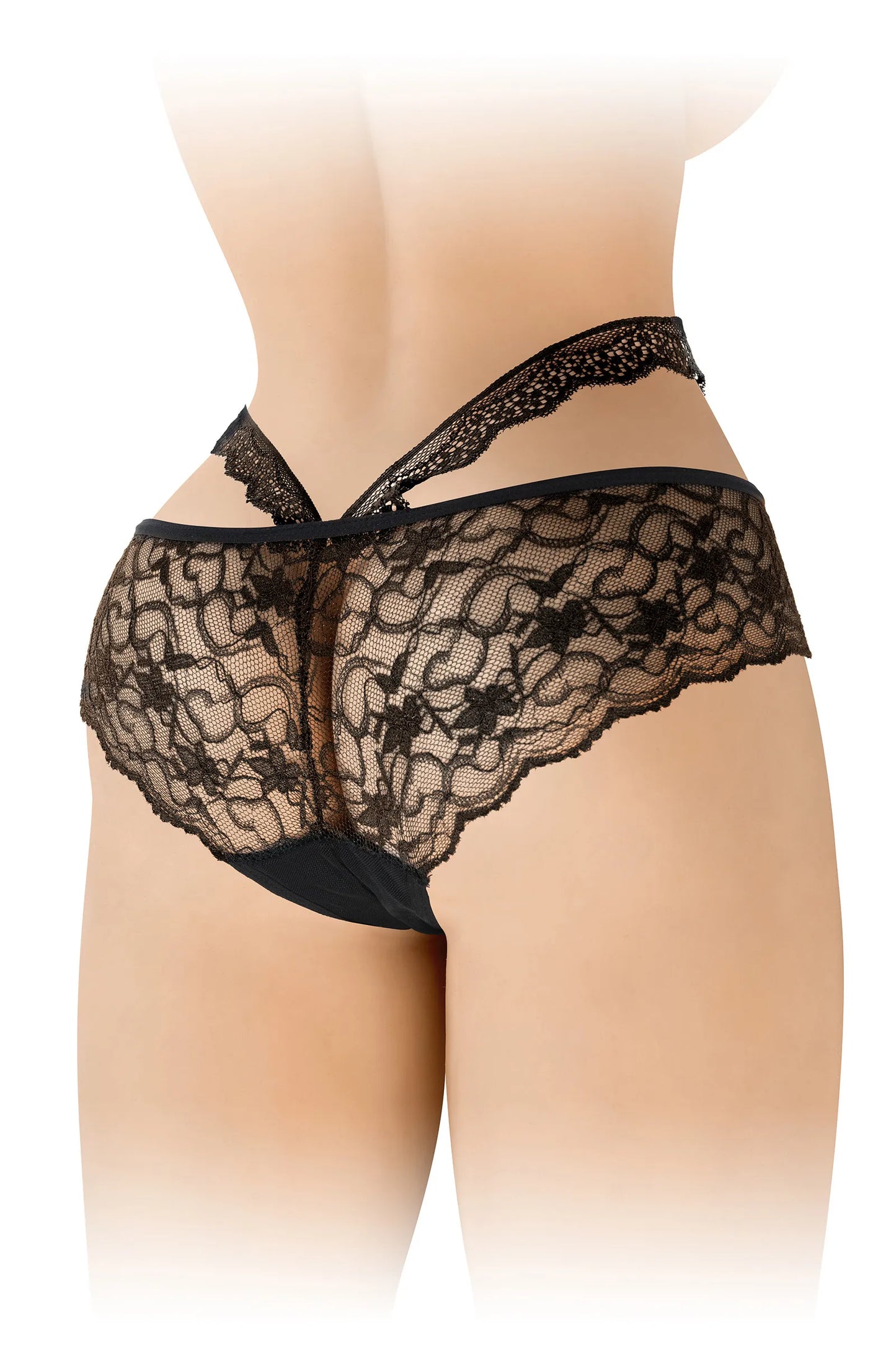 Culotte Ouverte Marie Noir - Fashion Secret