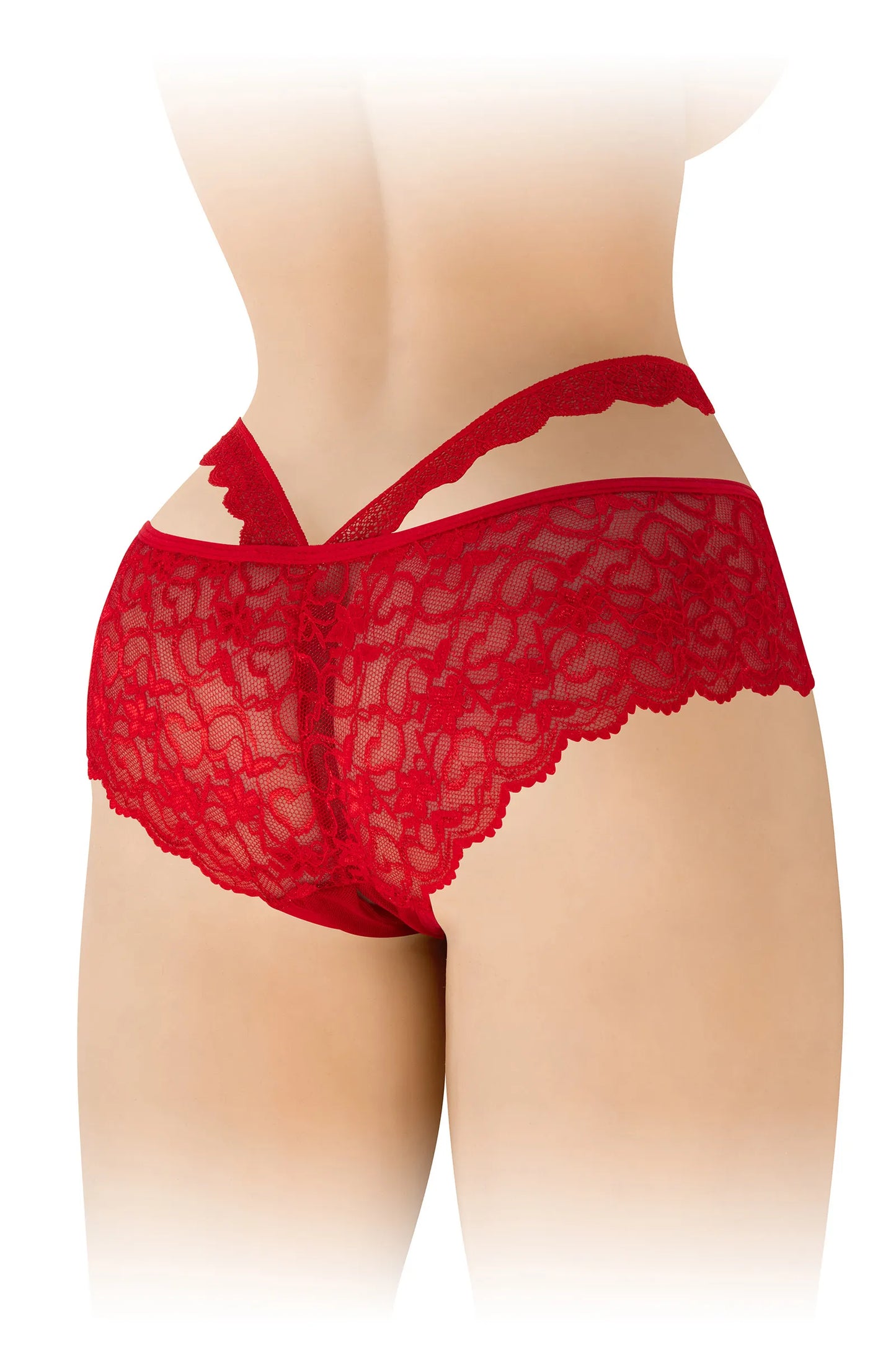 Culotte Ouverte Marie Rouge - Fashion Secret