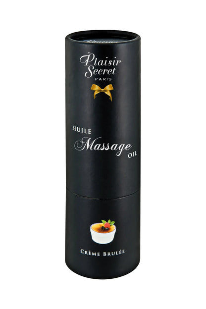 Huile de Massage Gourmande Crème Brulée - Plaisir Secret