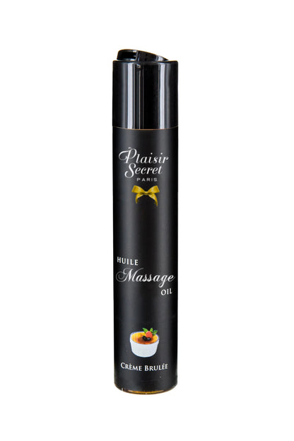 Huile de Massage Gourmande Crème Brulée - Plaisir Secret