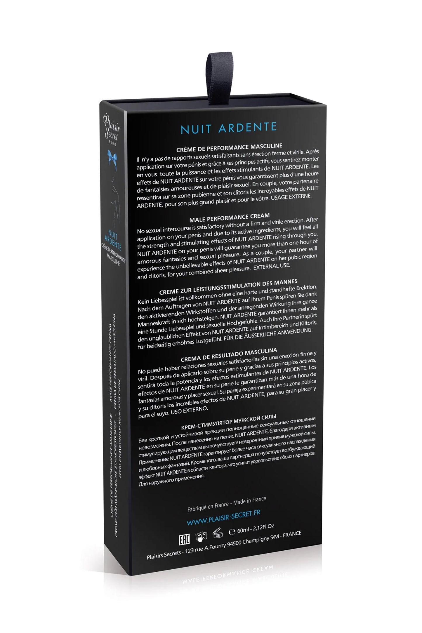 Crème Stimulante Homme Nuit Ardente - Plaisir Secret