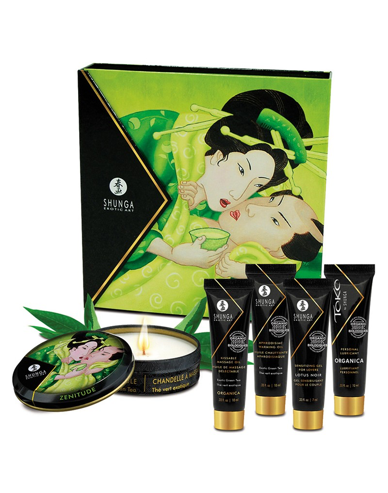 Kit Massage Geisha Secret Kit Thé Vert Exotique - Shunga