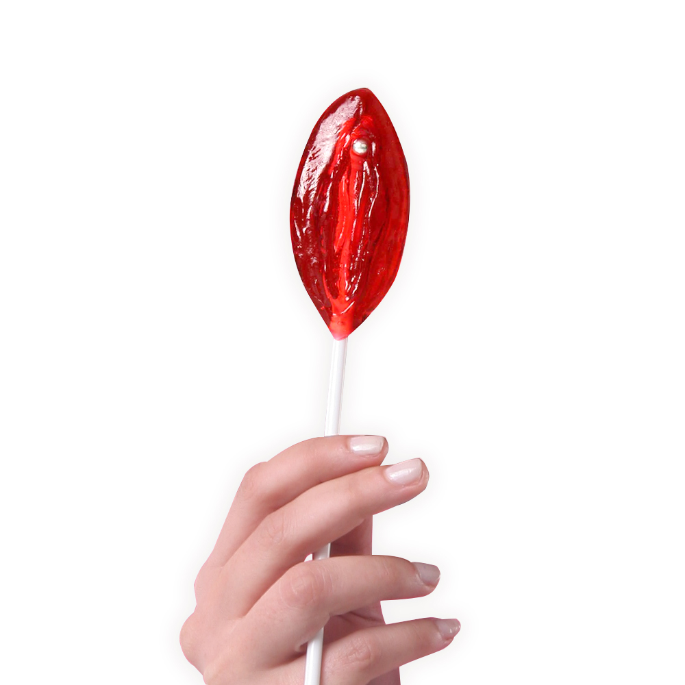 Strawberry Vulva Lollipop - Femarvi