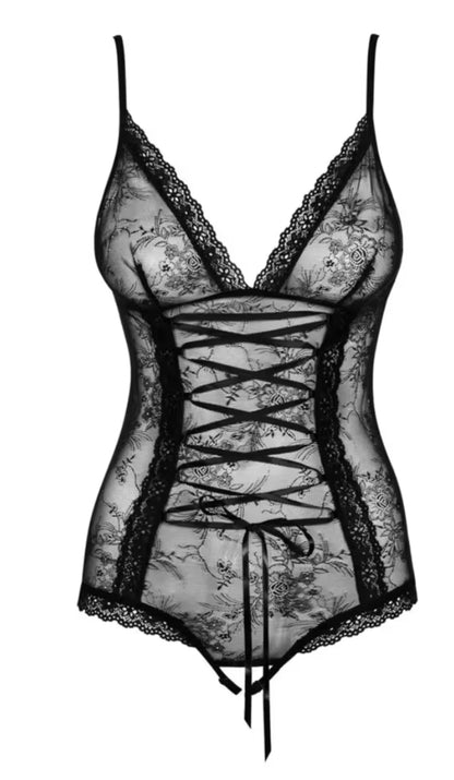 Open Bodysuit Slevika - Obsessive