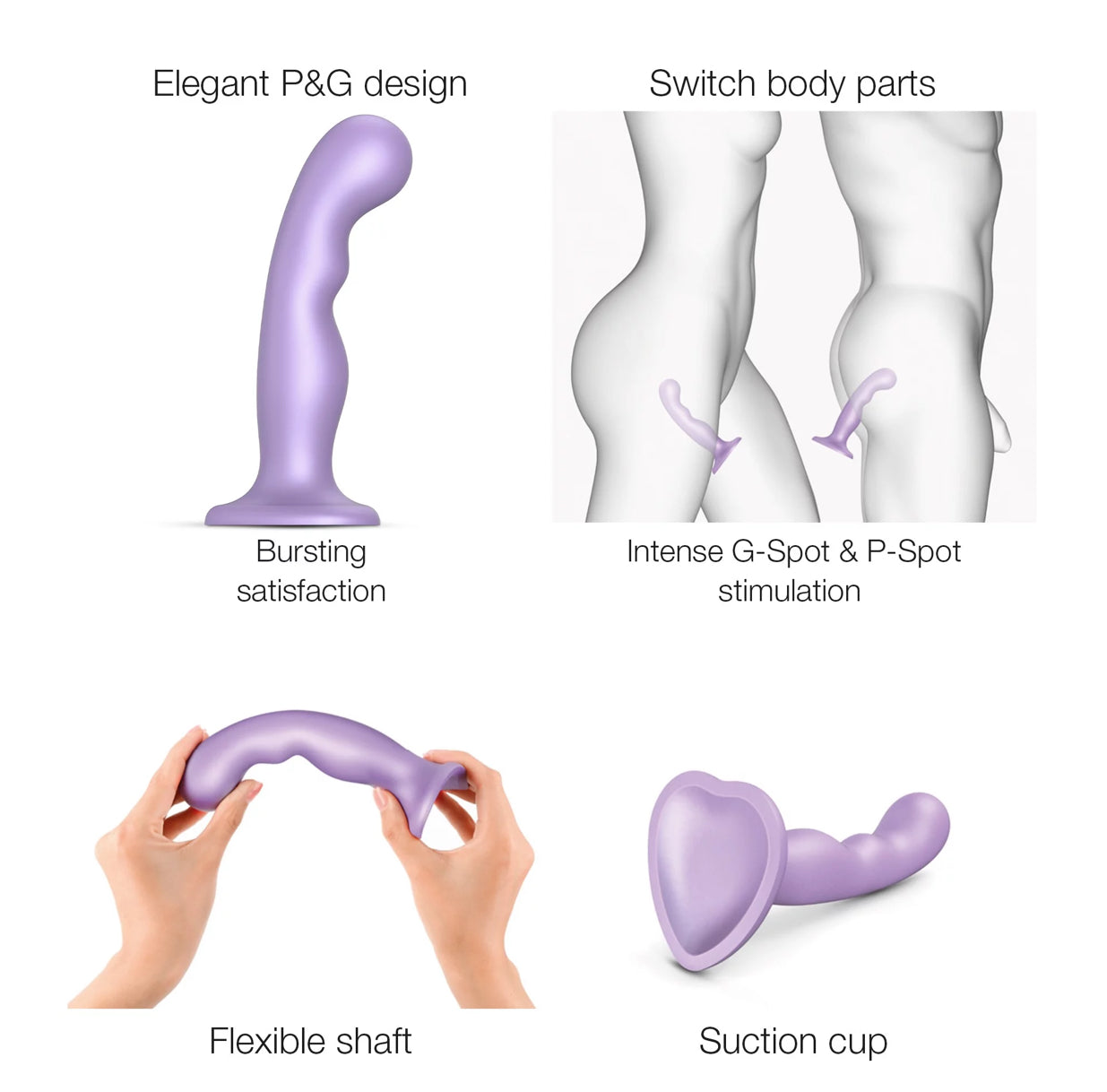 Dildo-Gode Plug P&G M - Strap-on-me