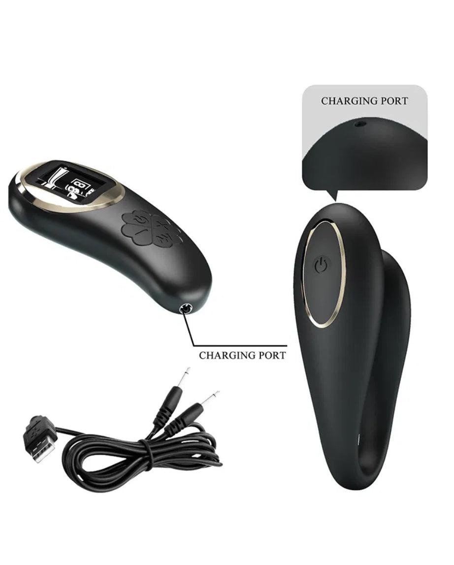 Vibromasseur pour couple ou en solo avec télécommande Nathan - Pretty Love