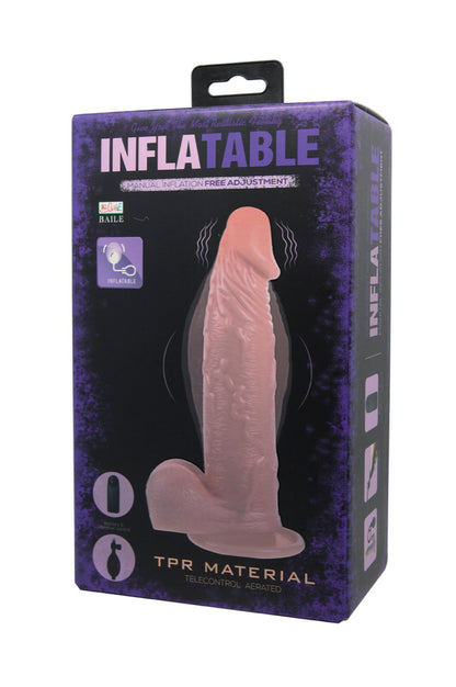 Dildo-Gode réaliste gonflable, vibrant et à ventouse - Baile