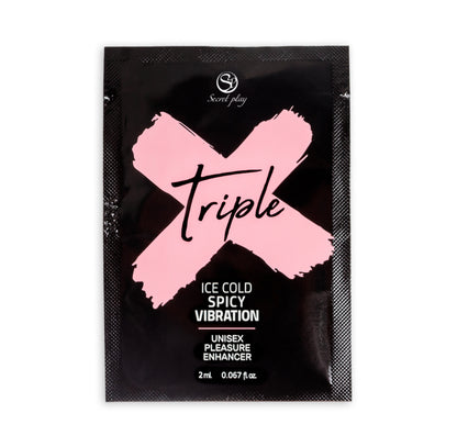 Monodose Gel Stimulant Amplificateur de Plaisir Triple Effets Unisexe Triple X - Secret Play
