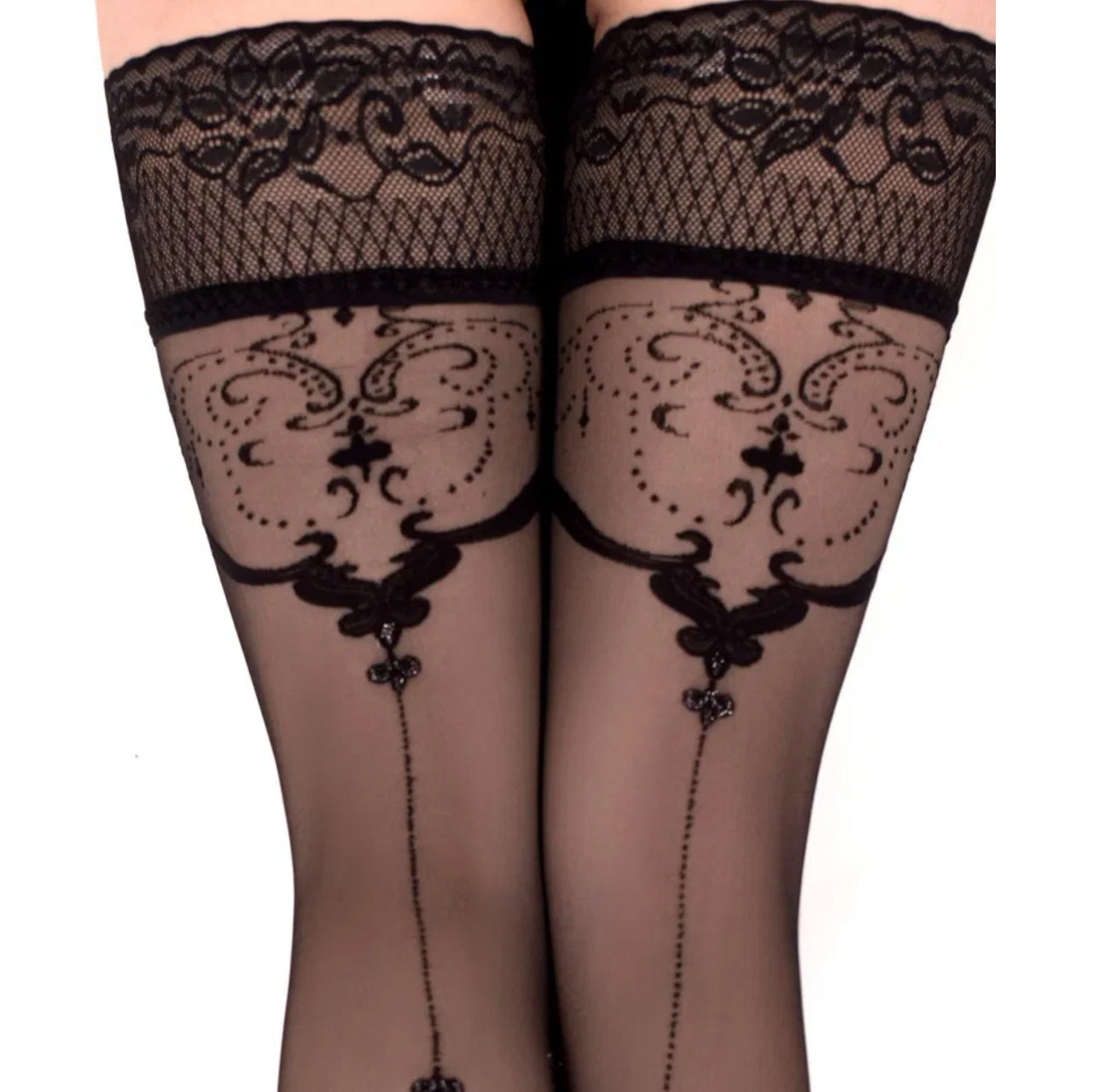 Bas autofixants Noir (20 den) Fantasy Hold ups Art. 550 - Ballerina’s Secret