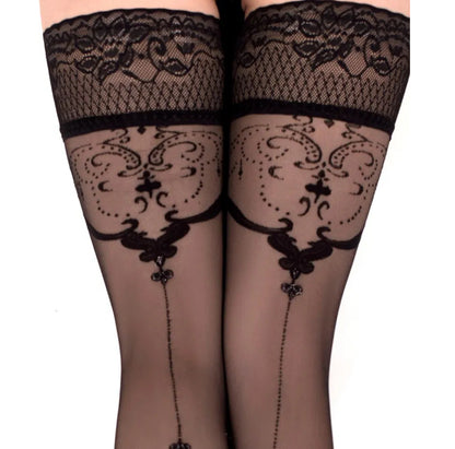 Bas autofixants Noir (20 den) Fantasy Hold ups Art. 550 - Ballerina’s Secret