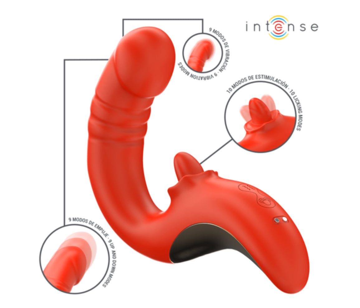 Rabbit Paulina - Vibromasseur 2-en-1 à poussées ou vibrations et flapping technology - Intense