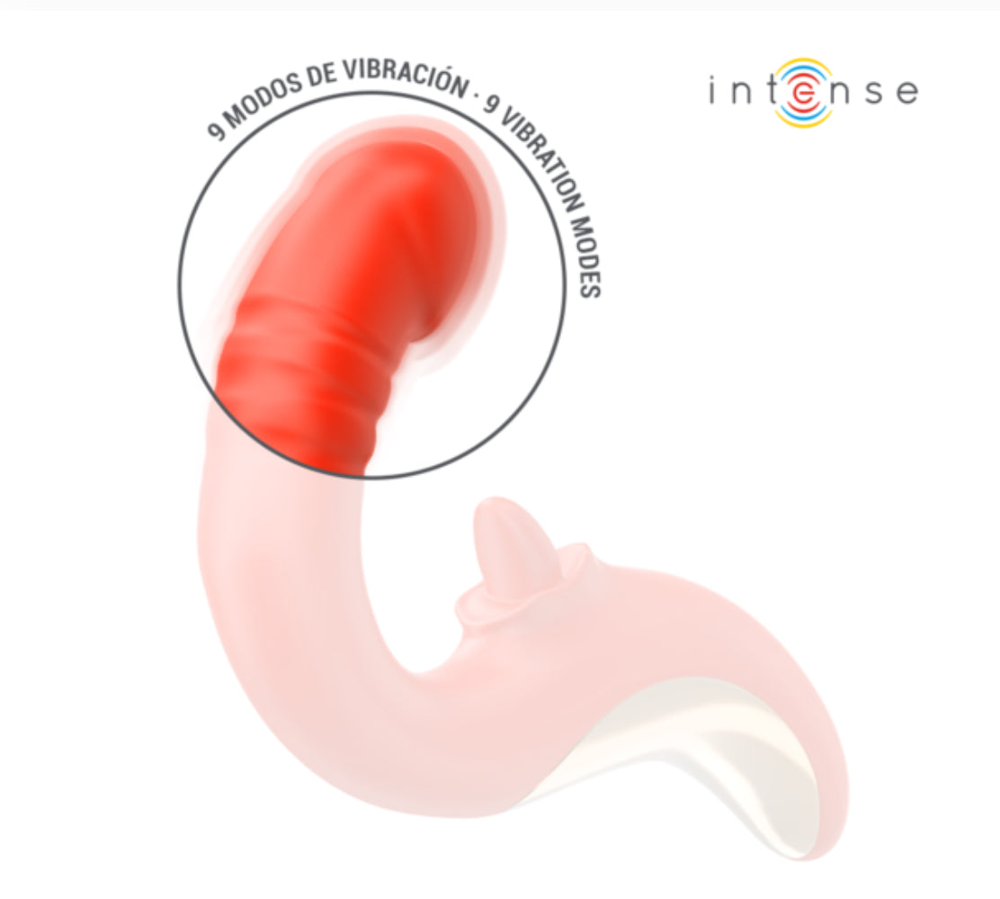 Rabbit Paulina - Vibromasseur 2-en-1 à poussées ou vibrations et flapping technology - Intense