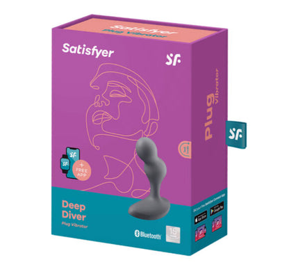 Deep Diver Vibrating Prostate Plug and Stimulator with App - Satisfyer
