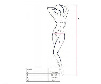 Catsuit Bodystocking Noir BS099 - Passion