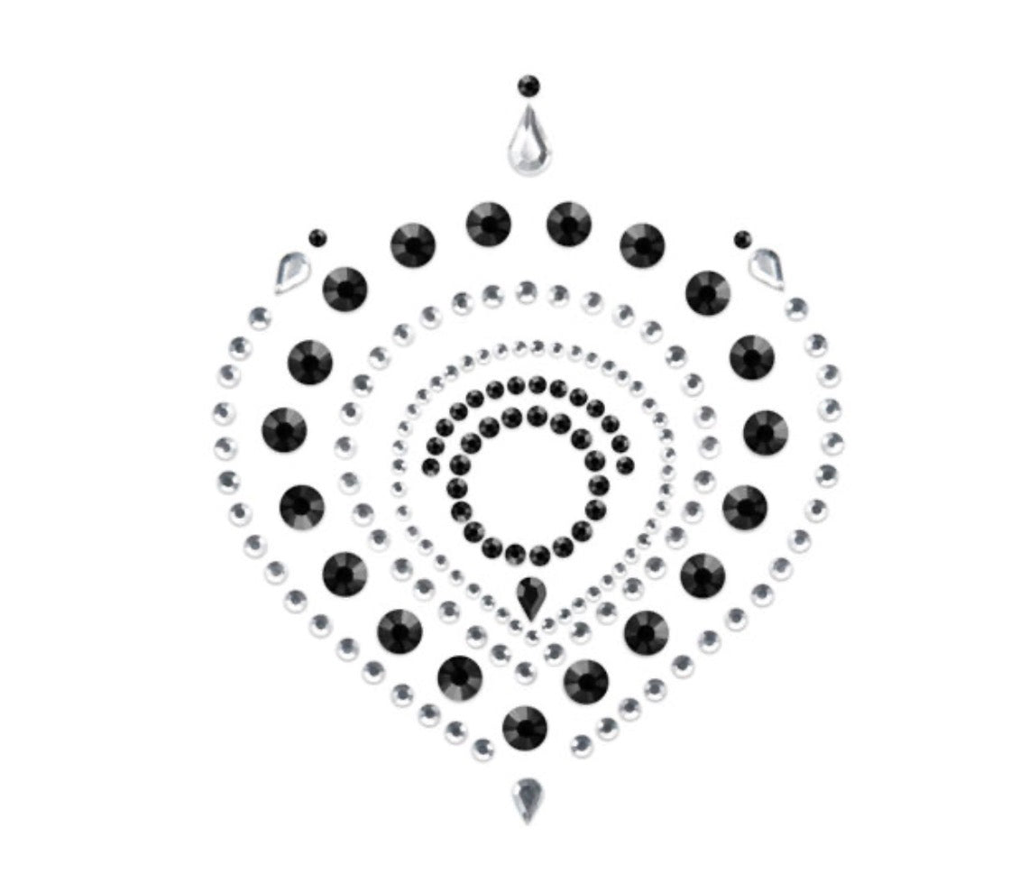 Bijoux de corps réutilisables Flamboyant noir et argent - Bijoux Indiscrets
