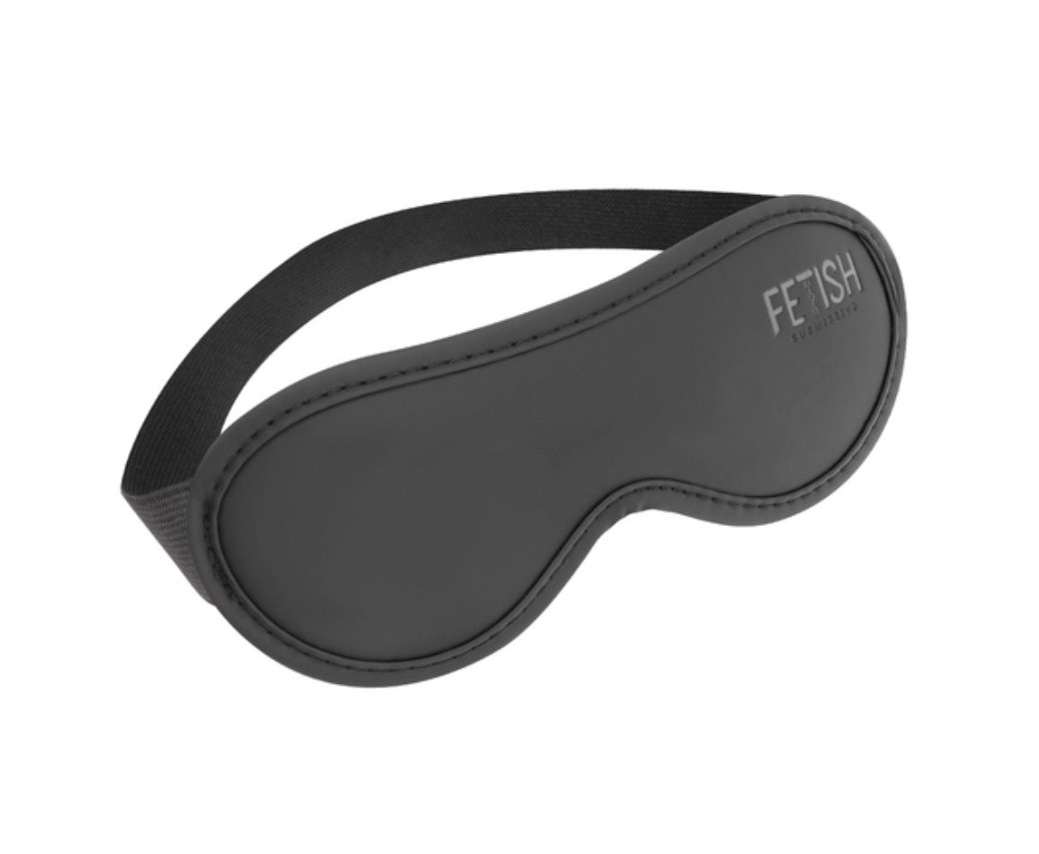 Masque noir en cuir végan - Fetish Submissive