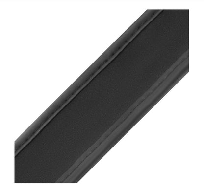 Collier et menottes noirs en cuir végan - Fetish Submissive