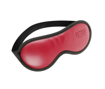 Masque rouge bordeaux en cuir végan - Fetish Submissive
