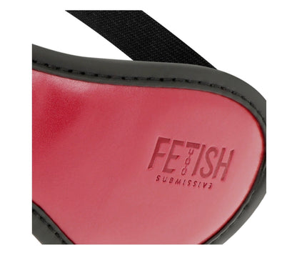 Masque rouge bordeaux en cuir végan - Fetish Submissive