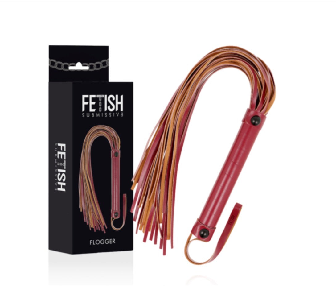 Fouet en cuir végétal - Fetish Submissive Dark Room