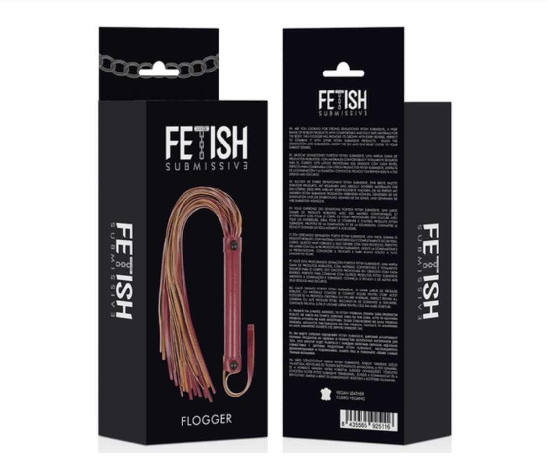 Fouet en cuir végétal - Fetish Submissive Dark Room
