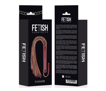Fouet en cuir végétal - Fetish Submissive Dark Room