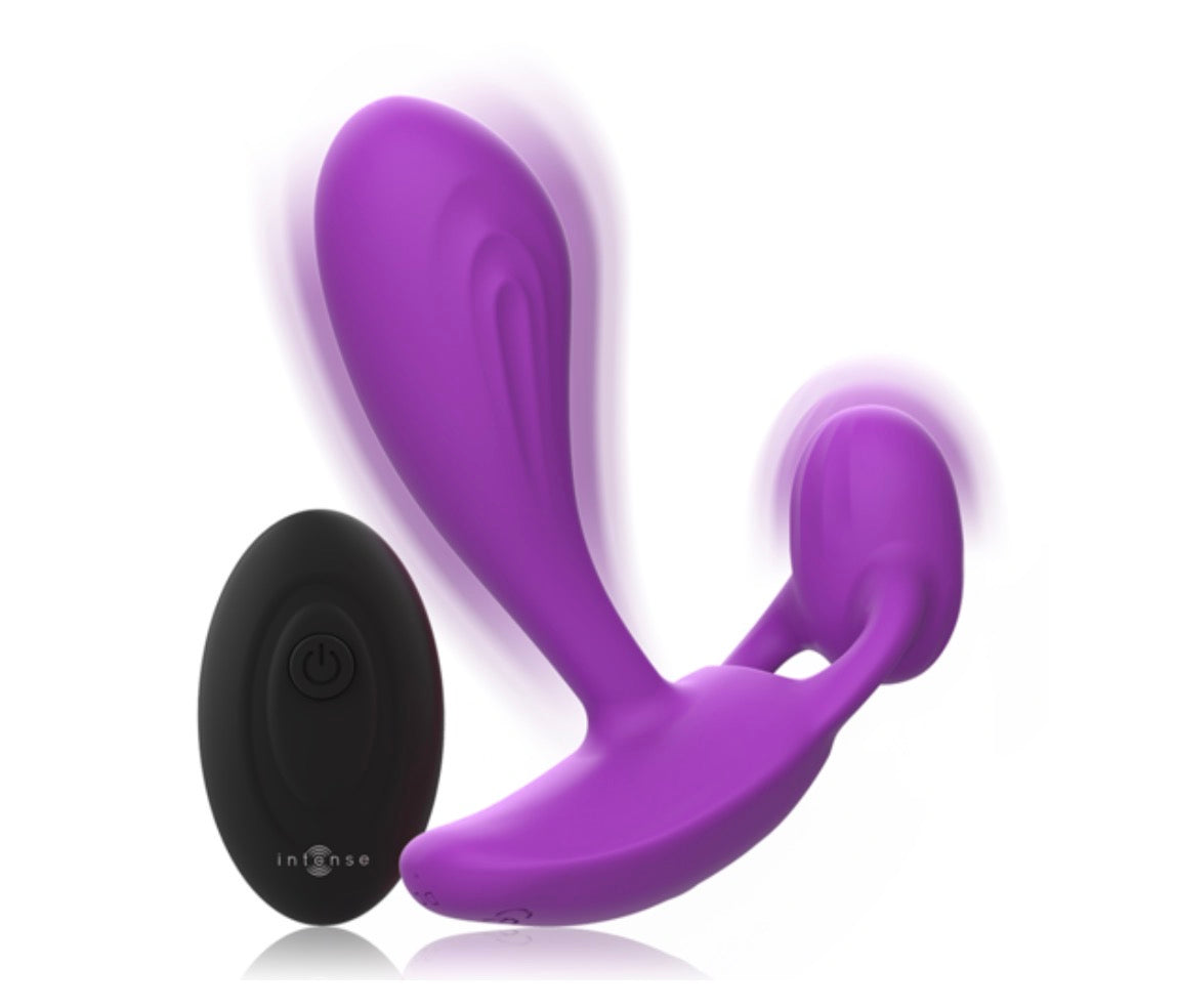Vibromasseur Unisexe Point G ou Point P Shelly duo violet - Intense