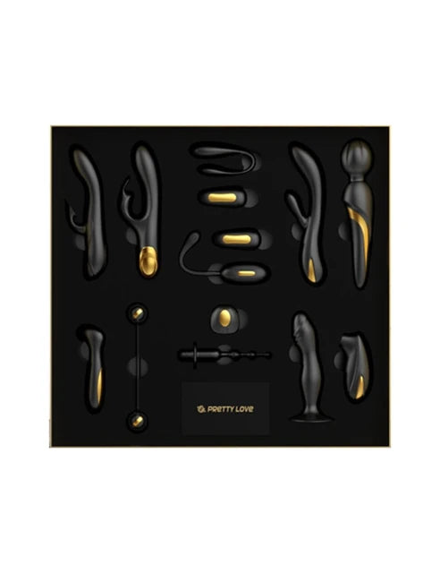 Kit Black and Gold Deluxe Queen - PrettyLove