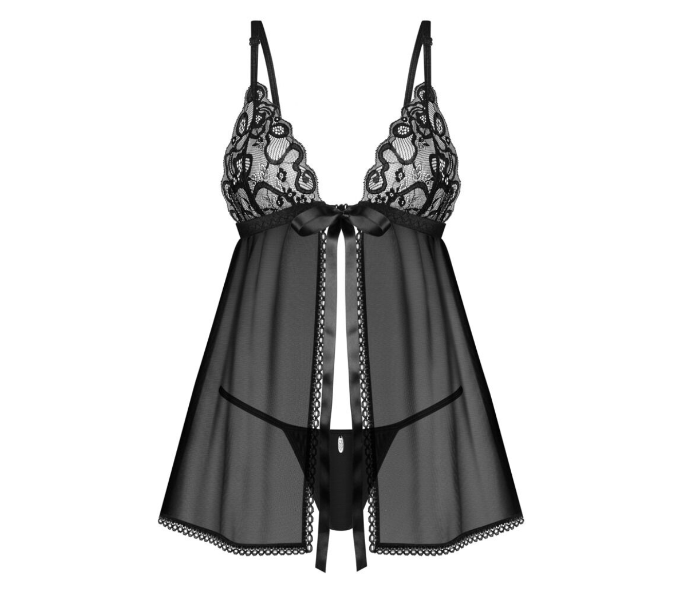 Babydoll et String Blomentis XS/S - Obsessive