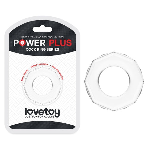 Cockring Power Plus Transparent - LoveToy