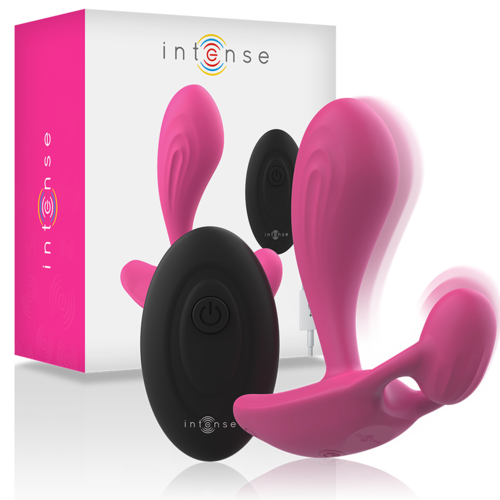 Vibromasseur Unisexe point G et point P Shelly duo Rose - Intense