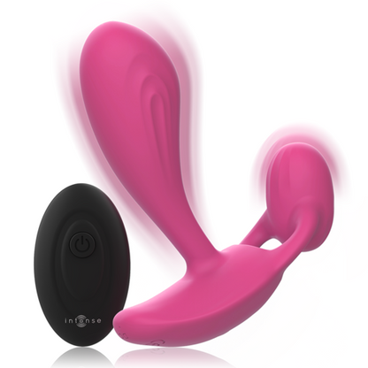 Vibromasseur Unisexe point G et point P Shelly duo Rose - Intense