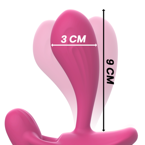 Vibromasseur Unisexe point G et point P Shelly duo Rose - Intense