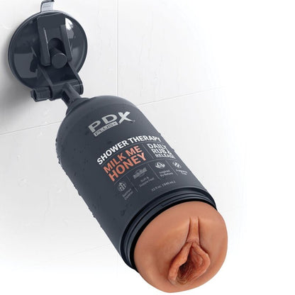 Realistic Discreet Shower Therapy Masturbator Dark - PDX Plus