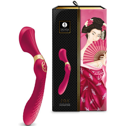 Vibromasseur et Stimulateur clitoridien 2 en 1 Zoa Fuchsia – Shunga