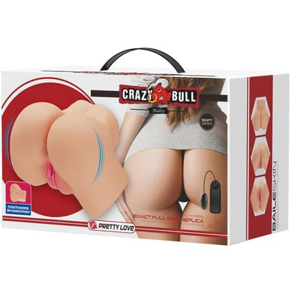 Masturbateur Réaliste Vibrant Vagin et Anus Hailey - Crazy Bull