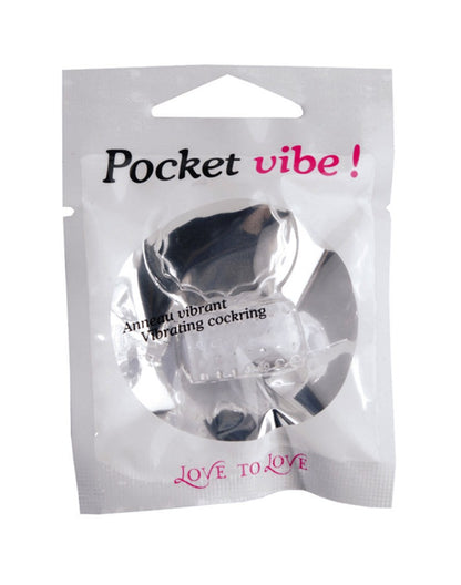 Cockring Vibrant à usage unique Pocket Vibe - Love To Love