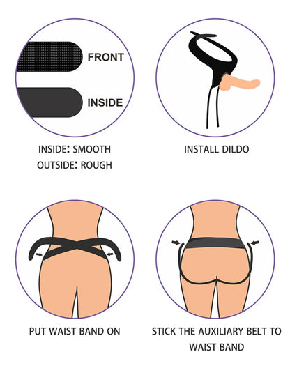 Gode ceinture strap-on avec gode Ingen - Lovetoy