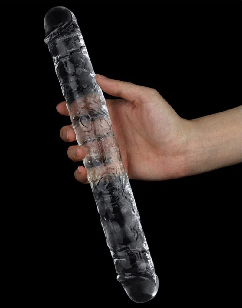 Gode - Dildo à Double Extrémité Transparent Flawless Clear - LoveToy