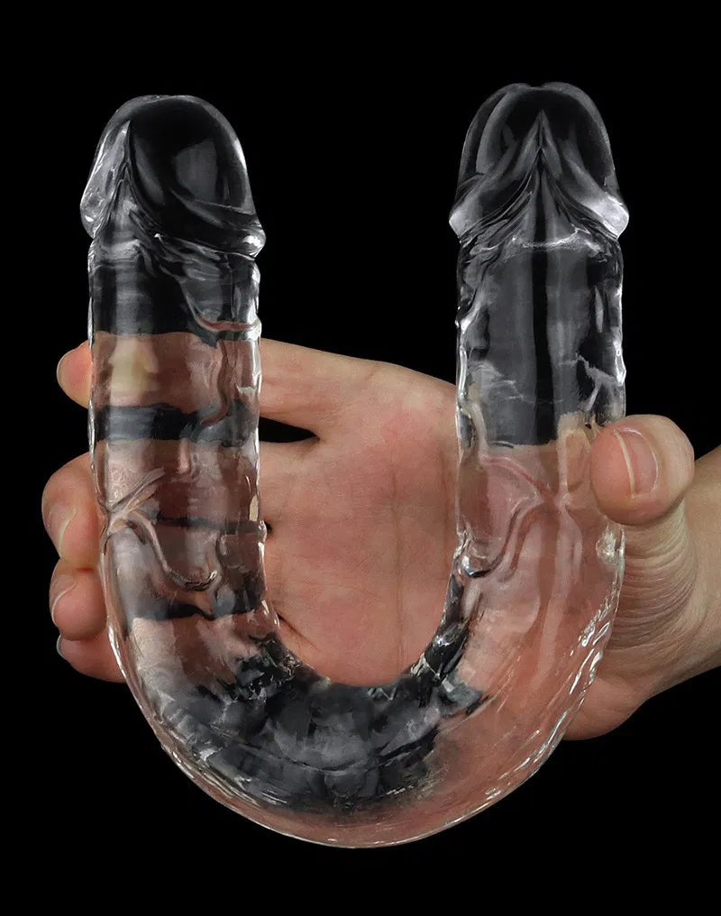 Gode - Dildo à Double Extrémité Transparent Flawless Clear - LoveToy