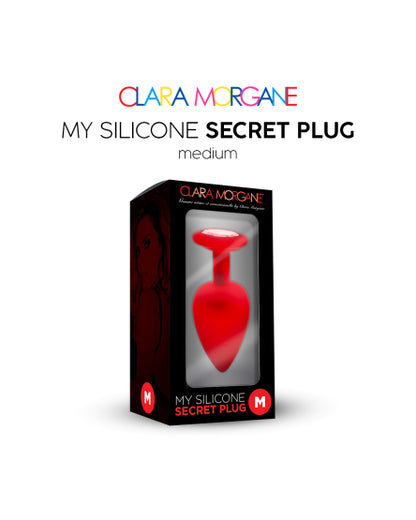 Plug My Silicone Secret Plug Red M - Clara Morgane