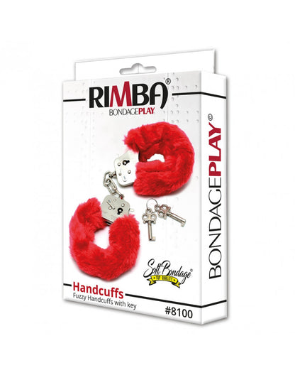 Red Fuzzy Handcuffs - Rimba Bondage Play