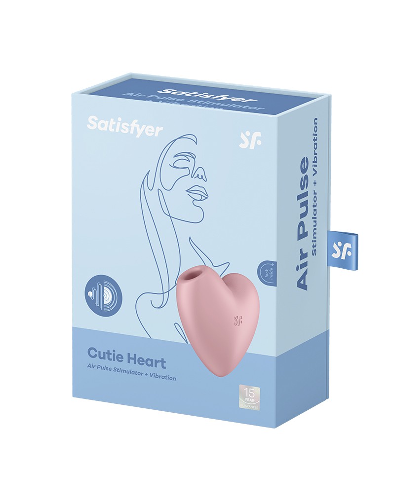 Cutie Heart Pink Clitoral Stimulator - Satisfyer
