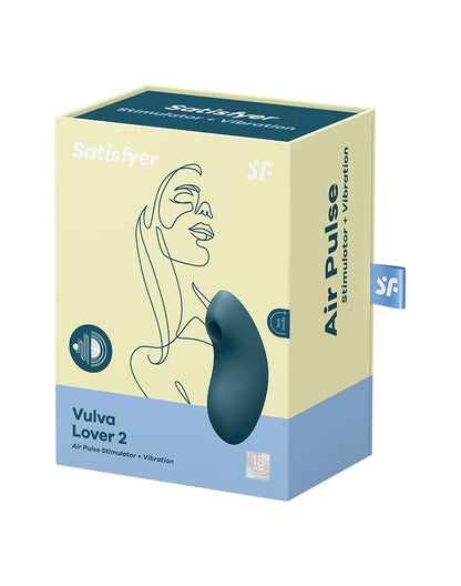 Stimulateur clitoridien et Vulve Vulva Lover 2 Bleu - Satisfyer